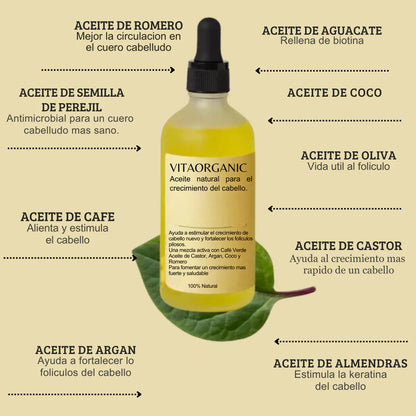 ACEITE NATURAL PARA EL CRECIMIENTO DEL CABELLO SERUM